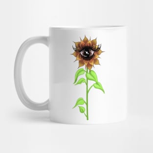 All-Seeing Sunflower Mug